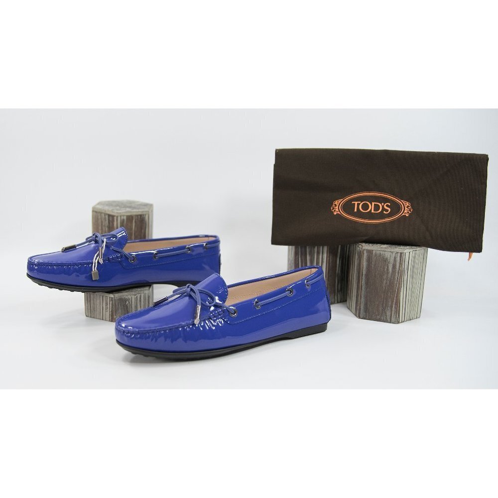 Tod's Gomma Lu Laccetto Patent Leather Moccasins